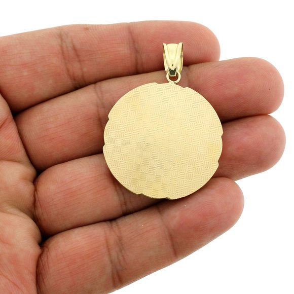 Real 10K Yellow Gold Large Last Supper Pendant - Picture 6 of 11